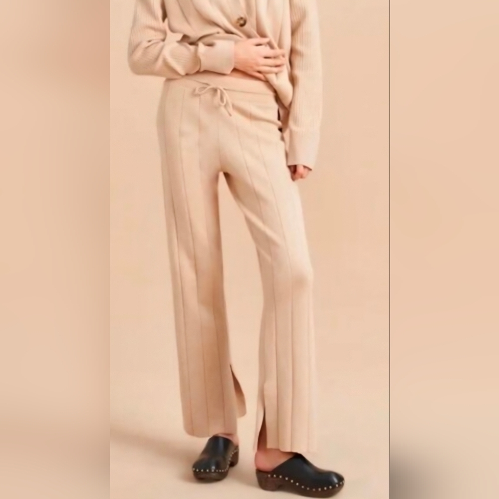 La Ligne Molly Split Cuff Cashmere Pant NWT